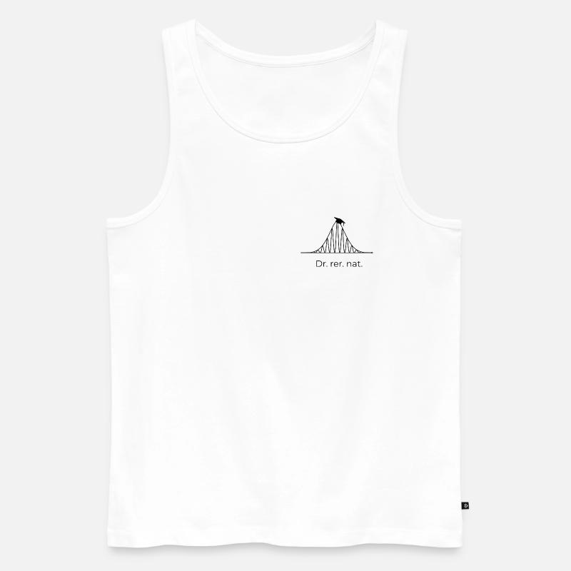 Dr. rer. nat. Interferenz - Männer Premium Bio Tank Top - Weiß
