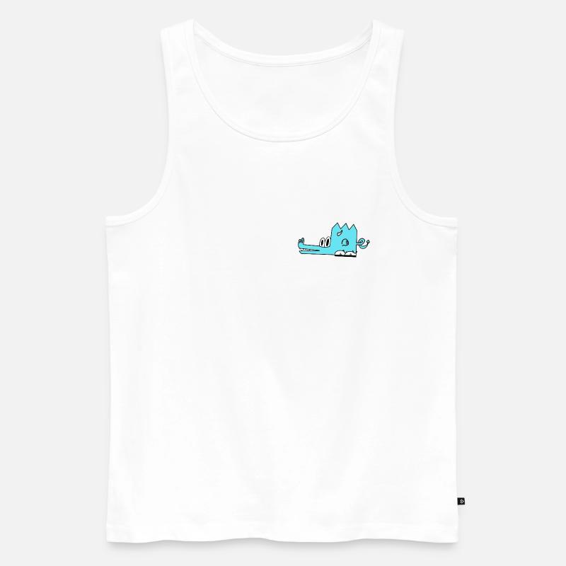 Cindor der Drache - Männer Premium Bio Tank Top - Weiß