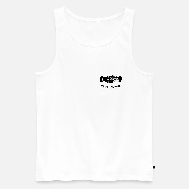 Idée cadeau No Snake Snake - Débardeur bio Premium Homme - blanc