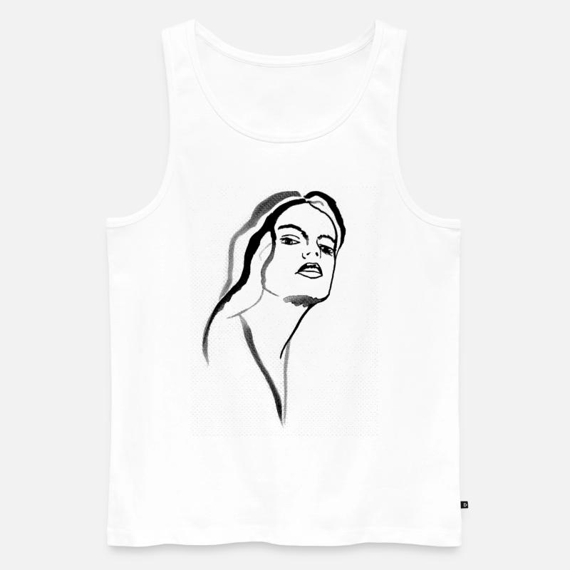 Retro Goddess - verleiht Superkräfte! - Männer Premium Bio Tank Top - Weiß