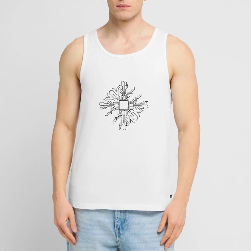 Computer PCB IT Computer Science CPU Men's Premium Organic Tank Top