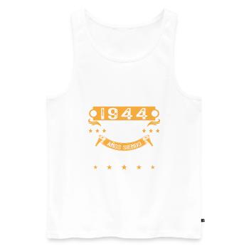 Vinatge 1944 80 Year Old Birthday Gift - Men's Premium Organic Tank Top - white - Front - Michal (187cm)