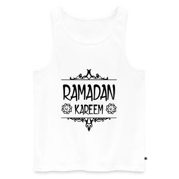 Ramadan Kareem - Men's Premium Organic Tank Top - white - Front - Michal (187cm)