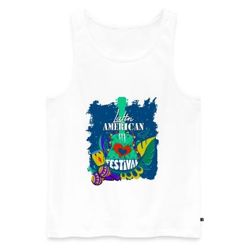 Latin Musik Dance American Festival T-Shirt Gift - Männer Premium Bio Tank Top - Weiß - Vorne - Michal (187cm)