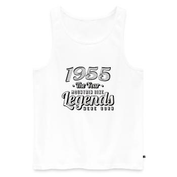 VTT-Mountainbiker 1955 Naissance Anniversaire VTT - Débardeur bio Premium Homme - blanc - Devant - Michal (187cm)