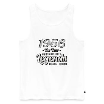 VTT-Mountainbiker 1956 Naissance Anniversaire VTT - Débardeur bio Premium Homme - blanc - Devant - Michal (187cm)