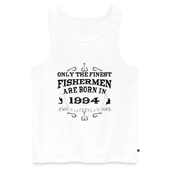 Angler born 1994 birthday - Men's Premium Organic Tank Top - white - Front - Michal (187cm)