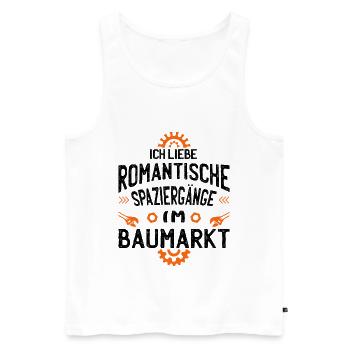 Heimwerker Hausbau Bauherr Baumarkt Hausmeister - Männer Premium Bio Tank Top - Weiß - Vorne - Michal (187cm)