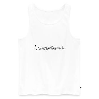 Richtern Herzschlag Justizfachwirtin - Männer Premium Bio Tank Top - Weiß - Vorne - Michal (187cm)