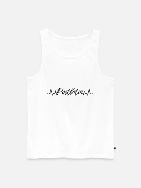 Postboten Herzschlag Postbote Postbotin - Männer Premium Bio Tank Top - Weiß