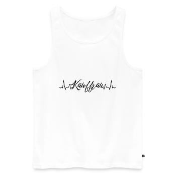 Einzelhändler Herzschlag Kauffrau - Männer Premium Bio Tank Top - Weiß - Vorne - Michal (187cm)