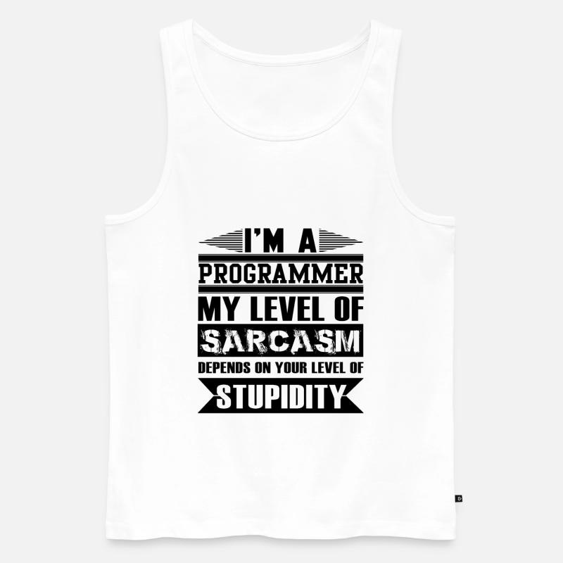 Programmierer - Männer Premium Bio Tank Top - Weiß