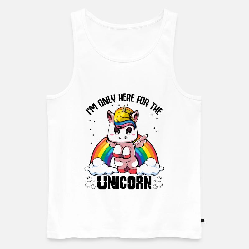 Einhorn - Männer Premium Bio Tank Top - Weiß