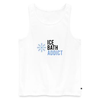 Ice Bathing Healthy Cold Ice Swimming Cold - Men's Premium Organic Tank Top - white - Front - AI Model Male 178 light (178cm)
