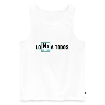 Lona Un Elemento De Sodio Todos - Débardeur bio Premium Homme - blanc - Devant - Michal (187cm)