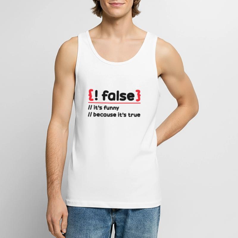 Programmeur Programmation Logiciel Codage Codeur Débardeur bio Premium Homme