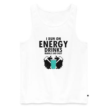 House demolition and house renovation - Men's Premium Organic Tank Top - white - Front - AI Model Male 178 light (178cm)
