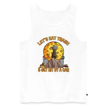 Opossum Design für Possum Fans und Opossum Fans - Männer Premium Bio Tank Top - Weiß - Vorne - Michal (187cm)