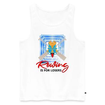 Dragon boating theme for dragon boat paddling - Men's Premium Organic Tank Top - white - Front - Michal (187cm)