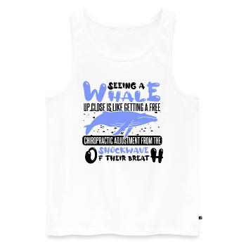 Meeressäuger für Orca-Beobachtung und Buckelwal - Männer Premium Bio Tank Top - Weiß - Vorne - Michal (187cm)