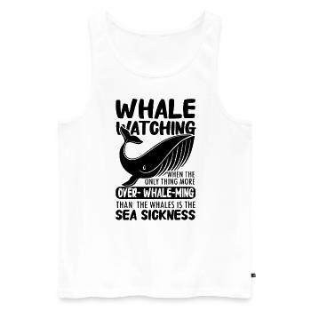 Beluga Whale Design for Marine Mammals and Orca - Men's Premium Organic Tank Top - white - Front - Michal (187cm)