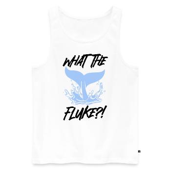 Blue whale for beluga whale and marine mammals - Men's Premium Organic Tank Top - white - Front - Michal (187cm)