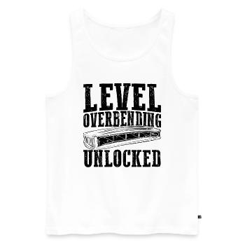 Harmonikaspieler für Munharmonika Spieler - Männer Premium Bio Tank Top - Weiß - Vorne - Michal (187cm)