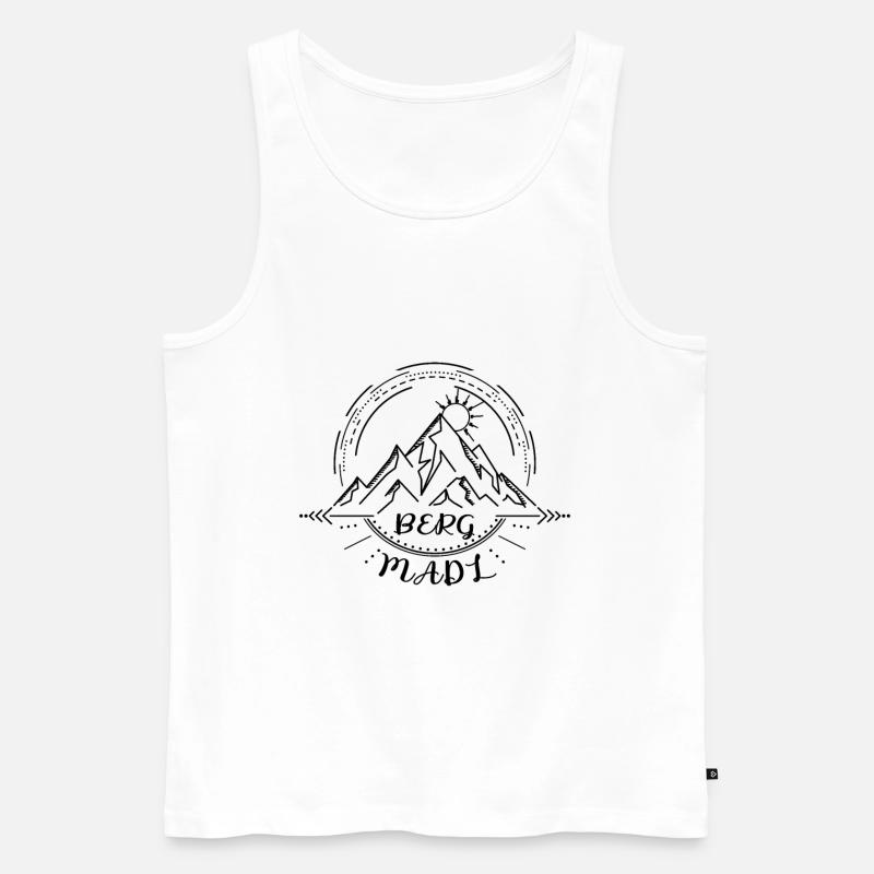 Berg Madl - Männer Premium Bio Tank Top - Weiß