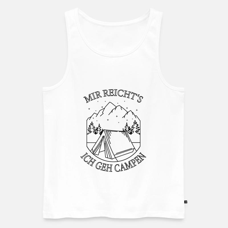 Campen Design - Männer Premium Bio Tank Top - Weiß