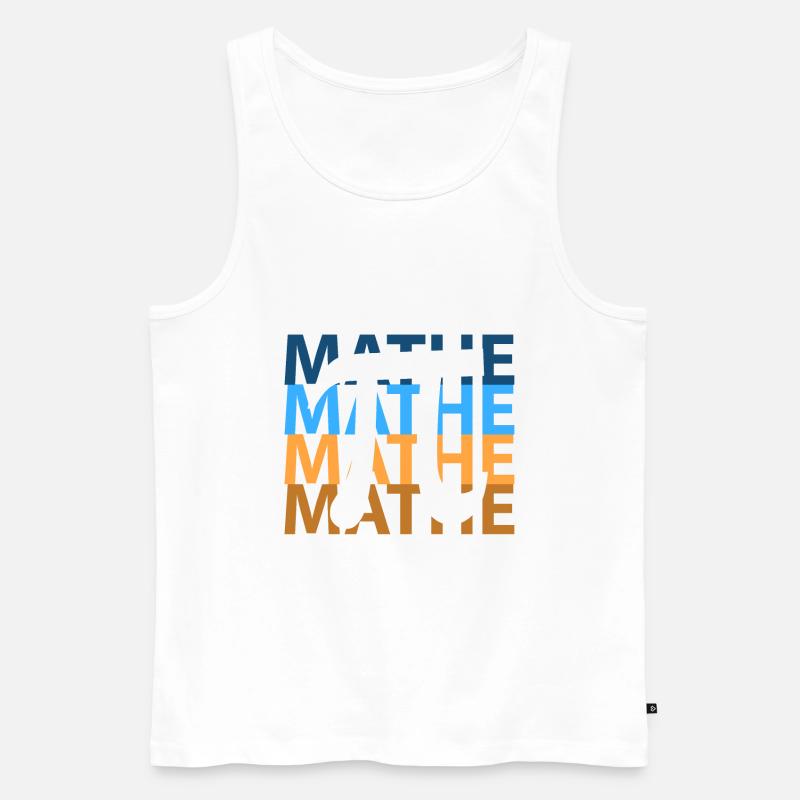Math maths - Débardeur bio Premium Homme - blanc