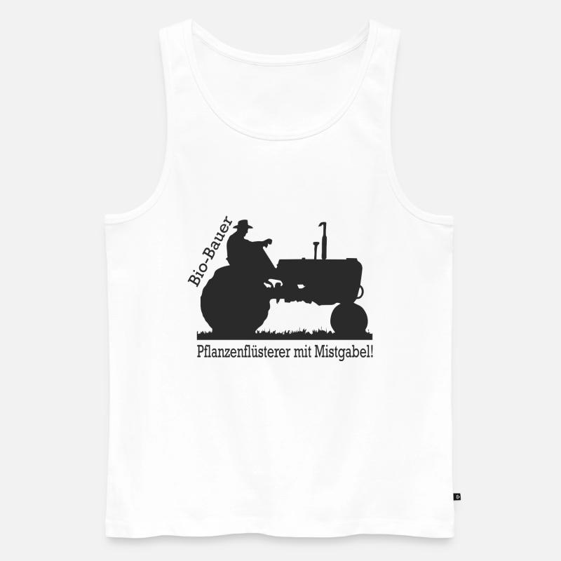 Bio bauer Biobauer Geschenk - Männer Premium Bio Tank Top - Weiß