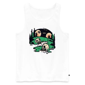 Landscape of Rural Horror - Men's Premium Organic Tank Top - white - Front - Michal (187cm)