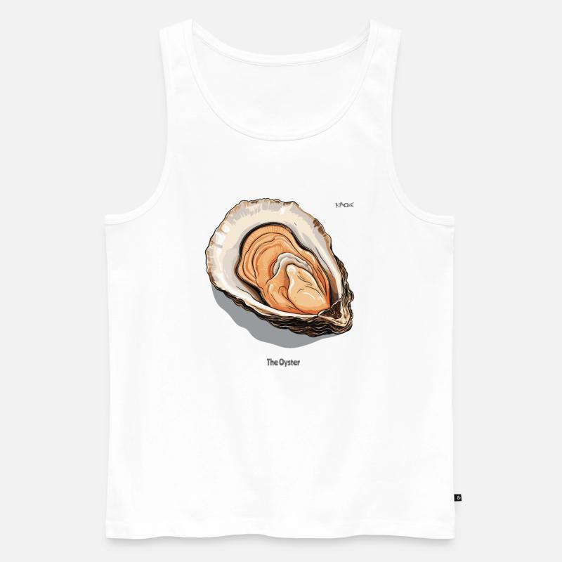 Die Auster - Männer Premium Bio Tank Top - Weiß