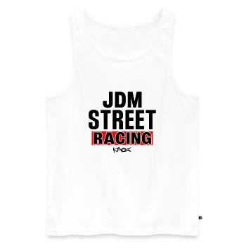 JDM Street Racing - Débardeur bio Premium Homme - blanc - Devant - Michal (187cm)