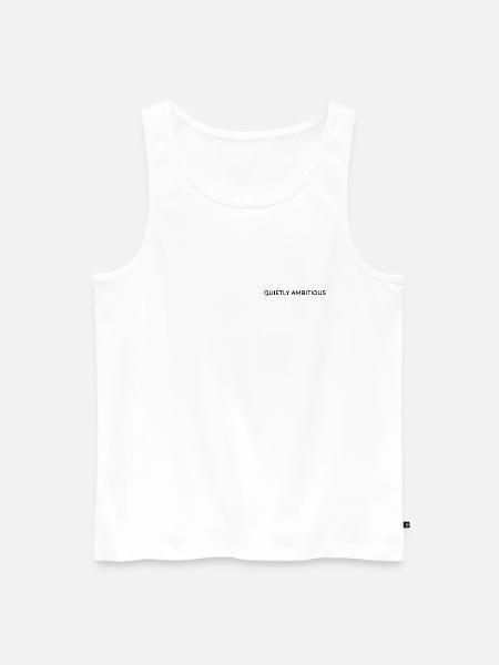 Introvertiertes Ehrgeiz-Zitat - Männer Premium Bio Tank Top - Weiß