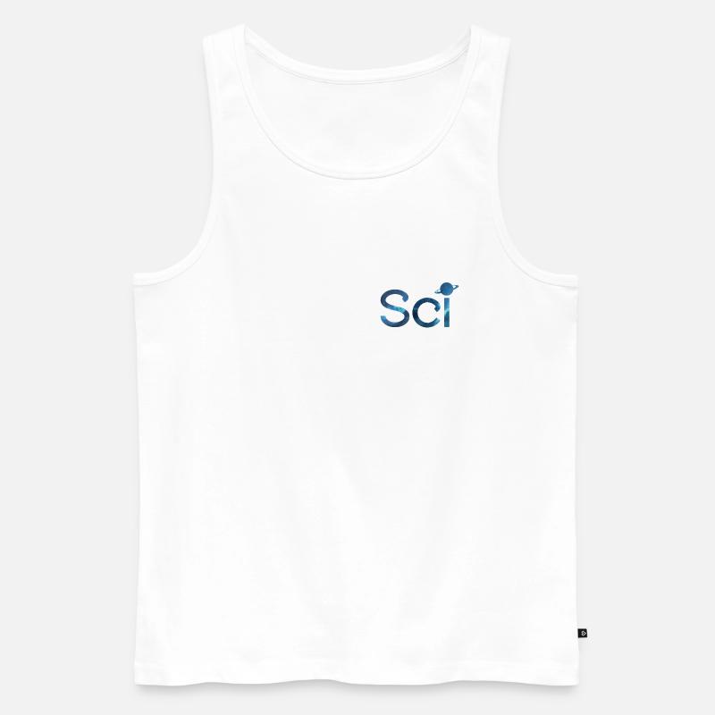 "Sci" Scicraft Server Merchandise - Männer Premium Bio Tank Top - Weiß