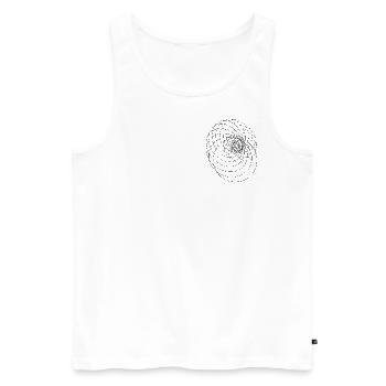 spiral - Männer Premium Bio Tank Top - Weiß - Vorne - AI Model Male 178 light (178cm)