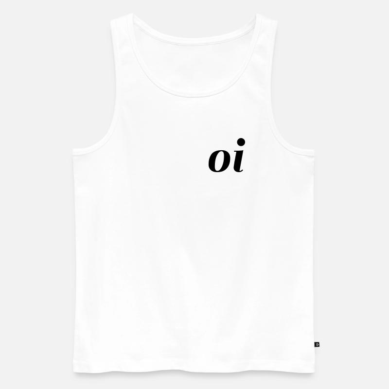 Oh - Männer Premium Bio Tank Top - Weiß