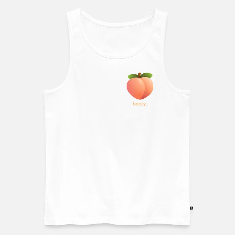 booty. - Männer Premium Bio Tank Top - Weiß