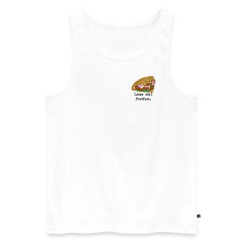 DÖNER Lass mal fooden - Männer Premium Bio Tank Top - Weiß - Vorne - Michal (187cm)