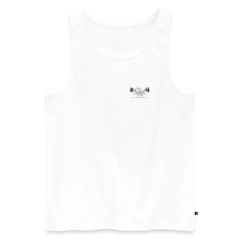 Austria Traveller - Männer Premium Bio Tank Top - Weiß - Vorne - Michal (187cm)