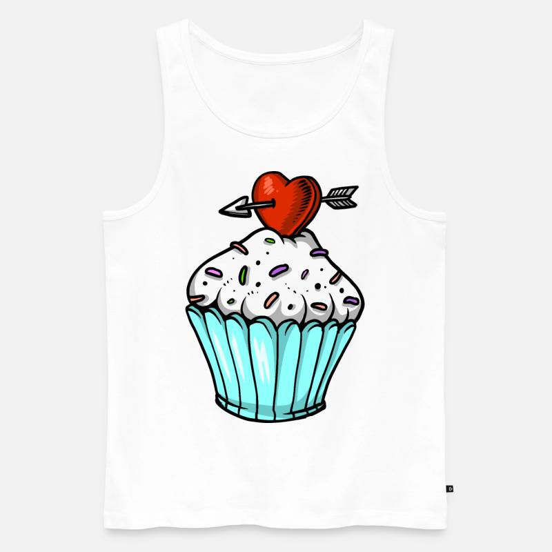 cupcake - Men's Premium Organic Tank Top - white