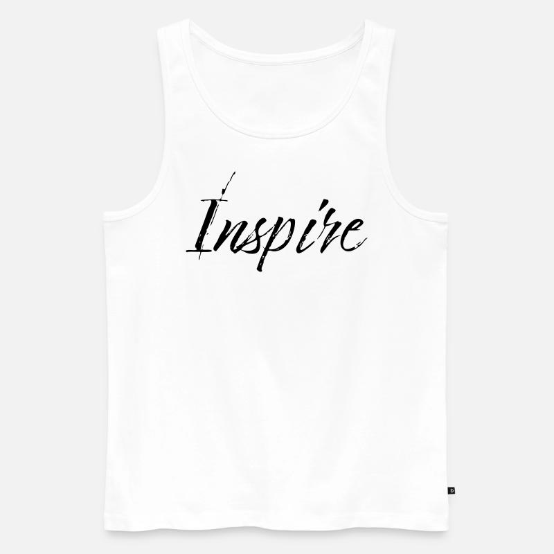 inspire - Männer Premium Bio Tank Top - Weiß