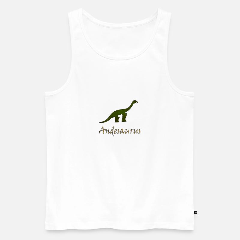 Andesaurus - Männer Premium Bio Tank Top - Weiß