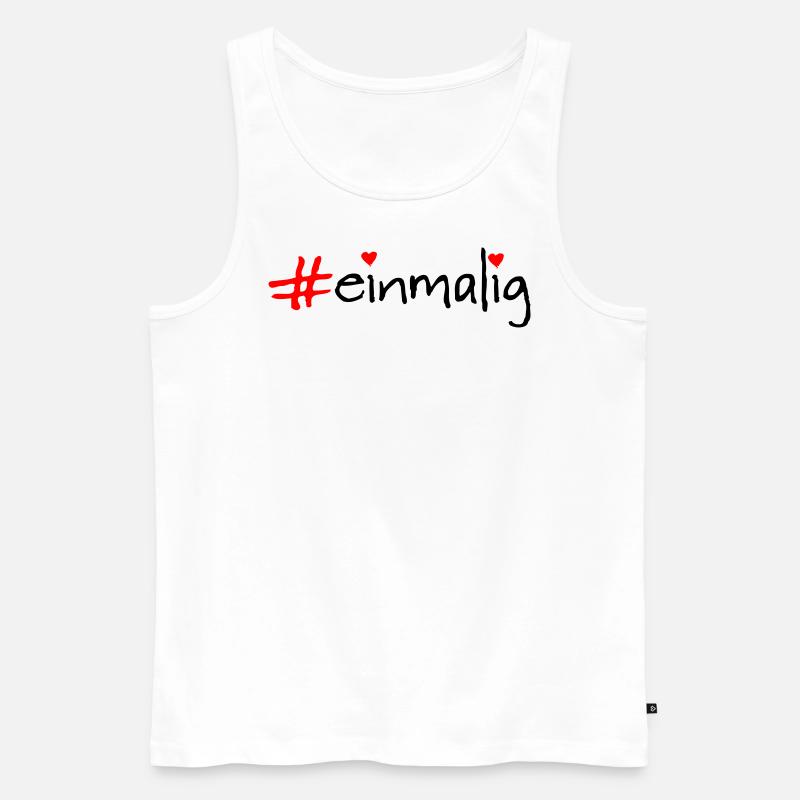 einmalig - Männer Premium Bio Tank Top - Weiß