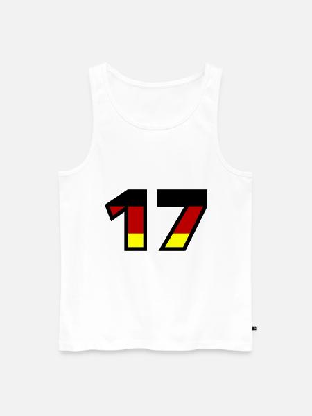 17 Number Germany Jersey - Men's Premium Organic Tank Top - white