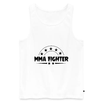 MMA Fighter Mixed Martial Arts - Männer Premium Bio Tank Top - Weiß - Vorne - Michal (187cm)