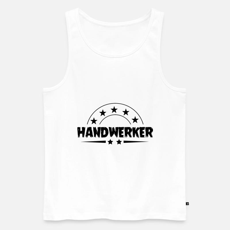 Handwerker Beruf - Männer Premium Bio Tank Top - Weiß