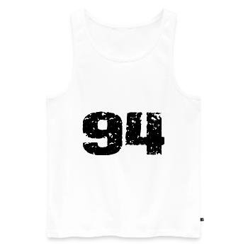 Maillot à numéros 94 - Débardeur bio Premium Homme - blanc - Devant - Michal (187cm)
