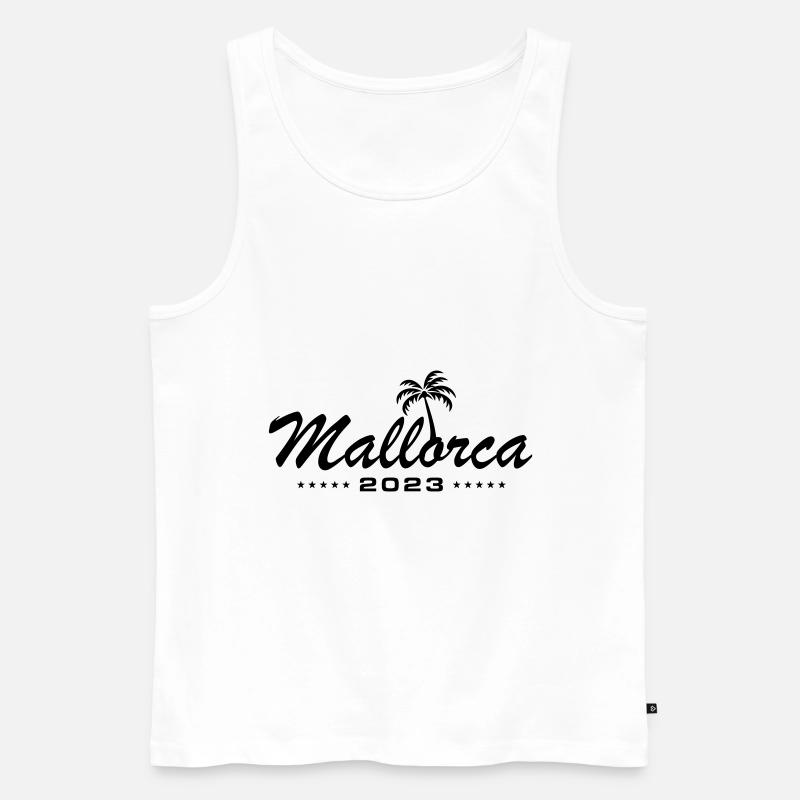 Mallorca 2023 - Männer Premium Bio Tank Top - Weiß